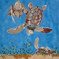 Sea Turtles Swimming