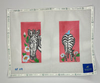 Zebra Double Eyeglass Case
