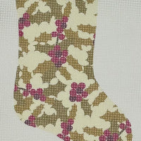 Mistletoe Mini Sock (print)