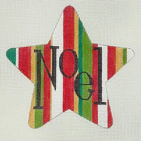 Red Green Stripe Noel Star
