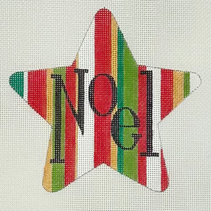 Red Green Stripe Noel Star