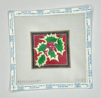 Holly Christmas Coaster
