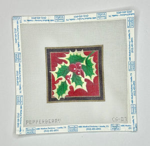 Holly Christmas Coaster