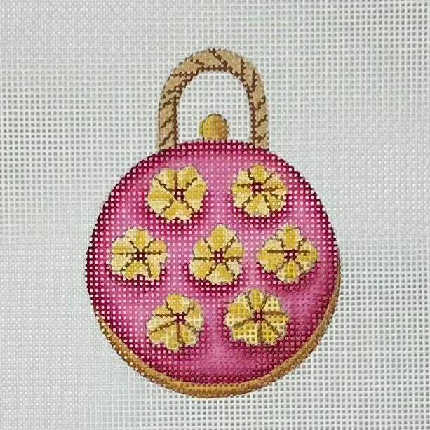 Round Bag w/Daisies