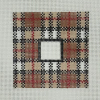 Brown Plaid Square Insert
