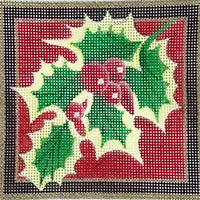 Holly Christmas Coaster