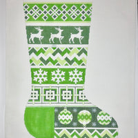 Green Diamonds Stocking