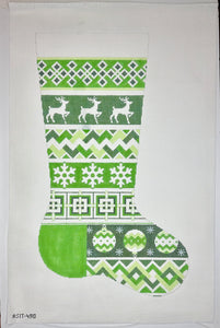 Green Diamonds Stocking