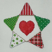 Heart Patchwork Star
