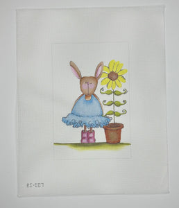 Rabbit with Sunflower