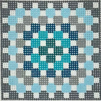 Blue/Gray Crochet Square
