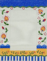 Folk Style Yellow Floral Frame

