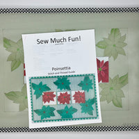 Poinsettia with stitch guide
