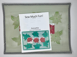 Poinsettia with stitch guide