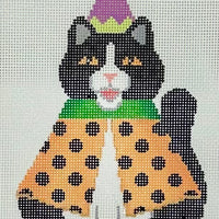 Cat in Polka-Dot Cape