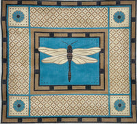 Blue and Brown Dragonfly
