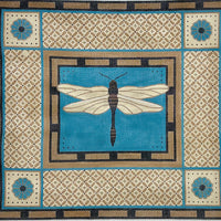 Blue and Brown Dragonfly