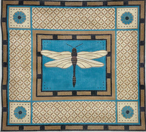 Blue and Brown Dragonfly