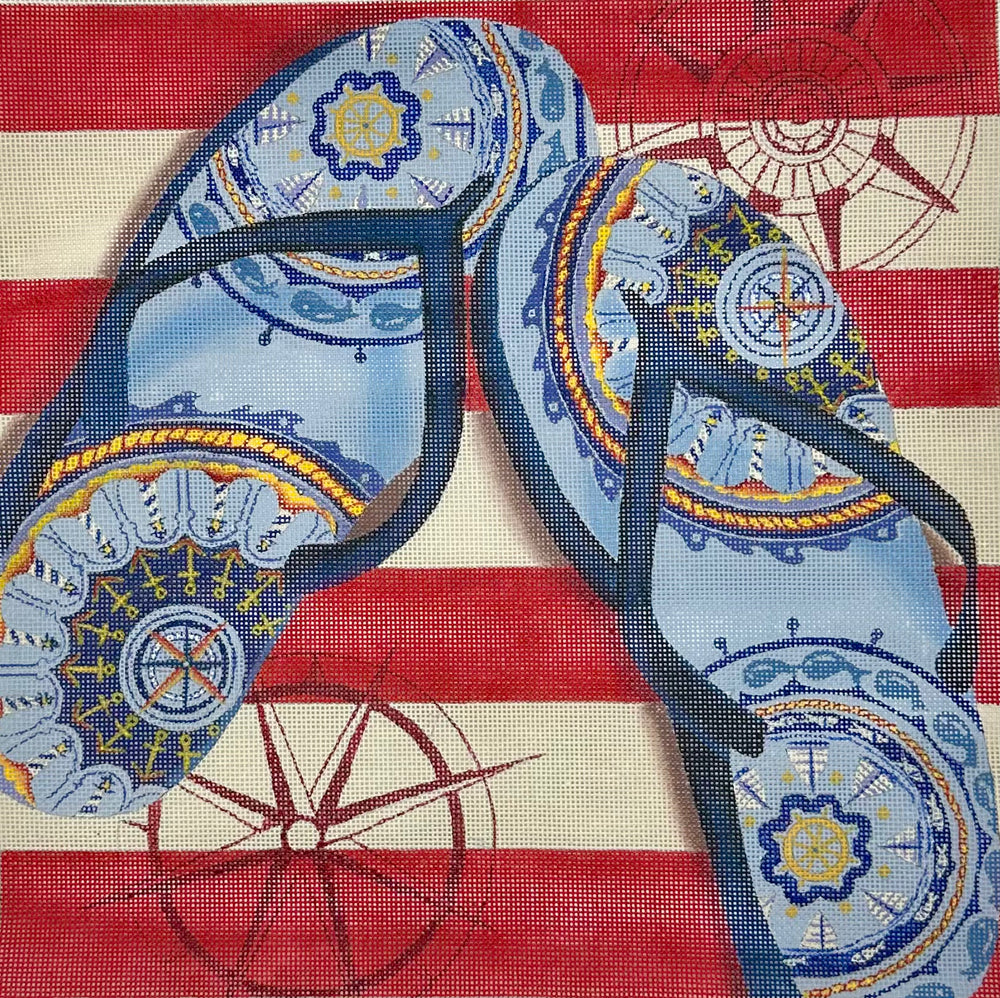 Nautical Flip Flops II