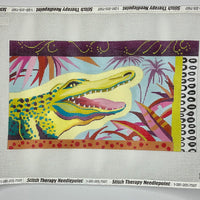 Colorful Alligator Clutch