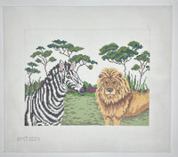 Lion & Zebra
