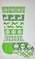 Green Diamonds Stocking
