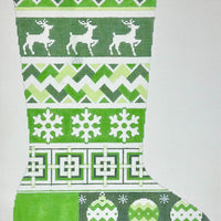 Green Diamonds Stocking