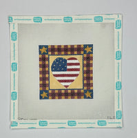 Patriotic Star with stitch guide
