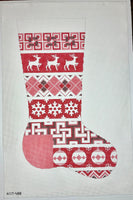 Red Squares Stocking
