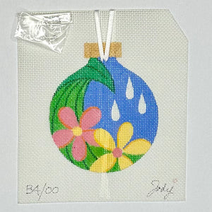 Flowers and Raindrops Ornament