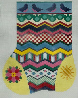 Deck the Seasons Summer Mini Sock with stitch guide
