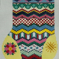 Deck the Seasons Summer Mini Sock with stitch guide