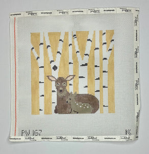 Deer in Birch Trees