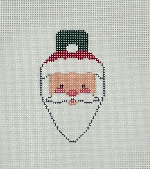 Santa Face Light Bulb