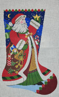 Santa Bugle Stocking
