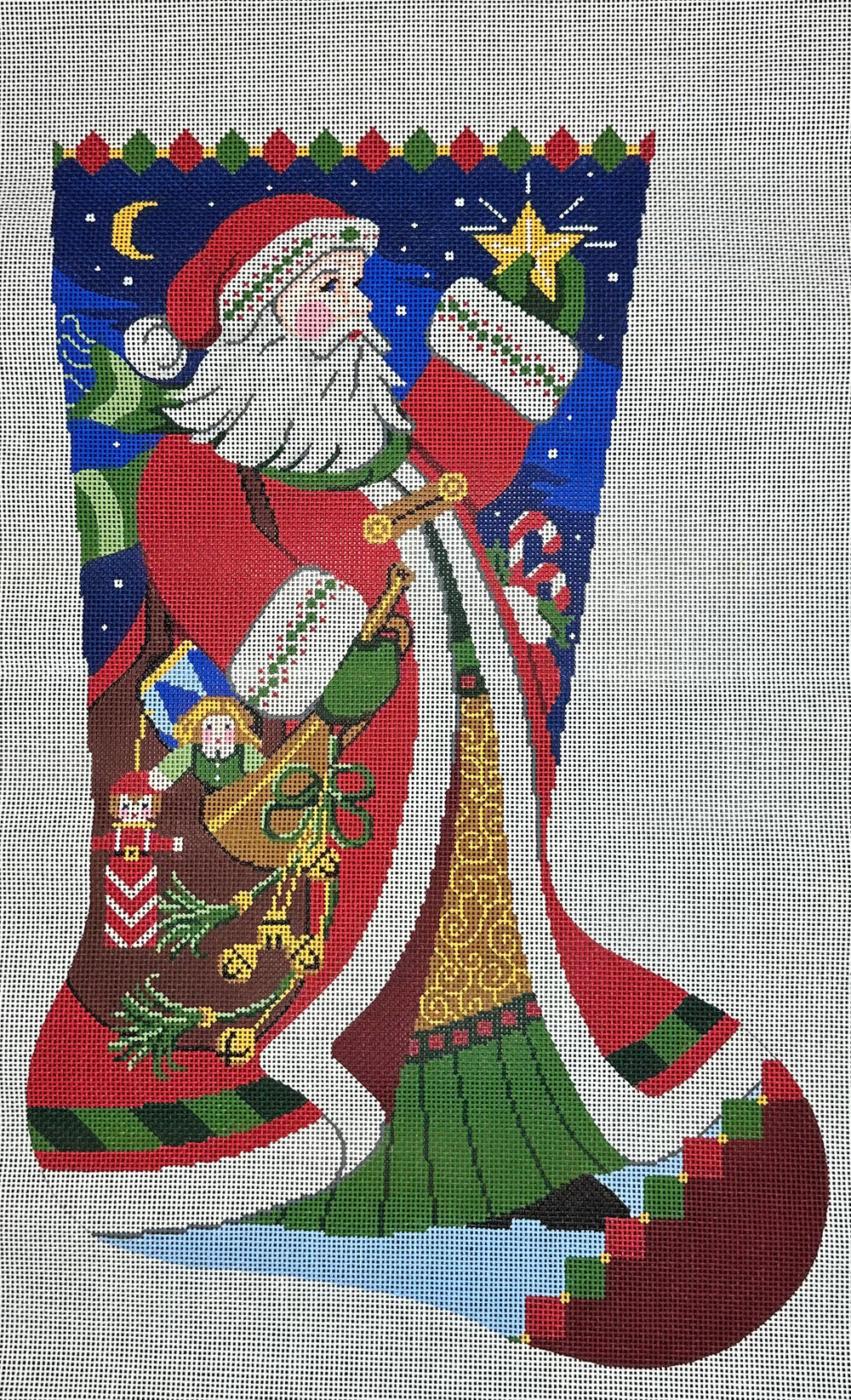 Santa Bugle Stocking