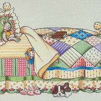 Bed with Quilt