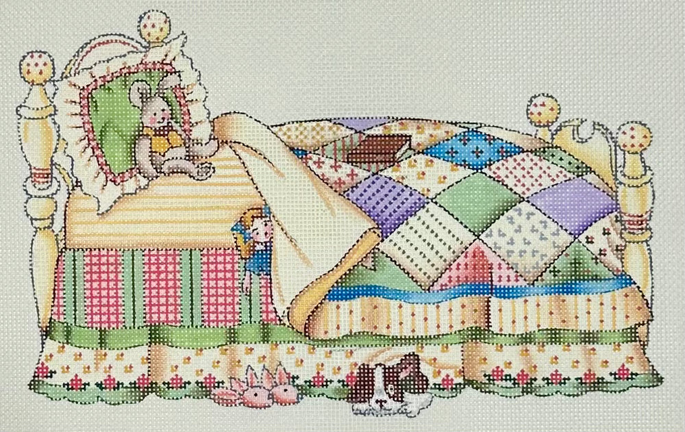 Bed with Quilt