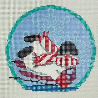 Snowman with Sled with stitch guide
