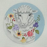 Sheep with Flower Garland
