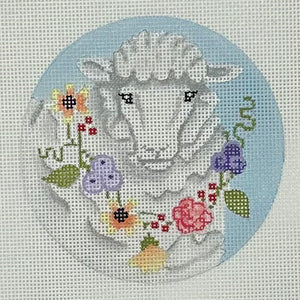 Sheep with Flower Garland