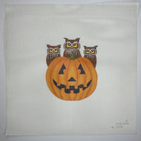 Owls and Pumpkin
