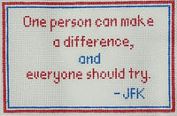 One Person Can Make a Difference
