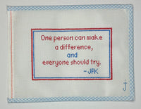One Person Can Make a Difference

