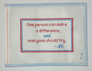 One Person Can Make a Difference