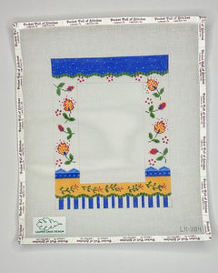 Folk Style Yellow Floral Frame