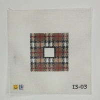 Brown Plaid Square Insert
