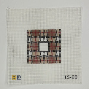 Brown Plaid Square Insert