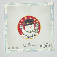 Celebrate Snowman Round
