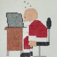 Santa Needs Tech Support with stitch guide